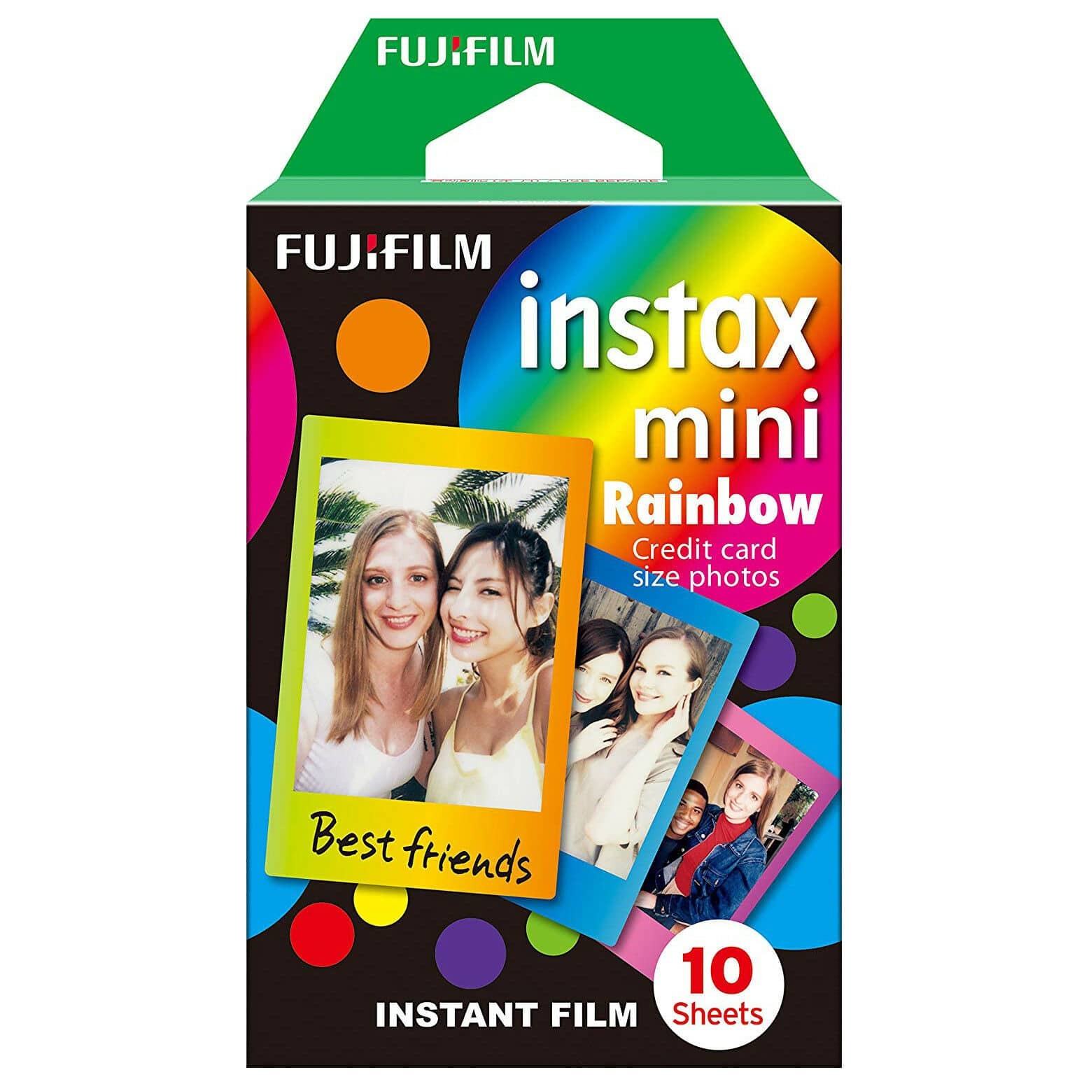 FUJIFILM INSTAX MINI 富士即影即有菲林相紙 10 張 (RAINBOW 彩虹漸變色)
