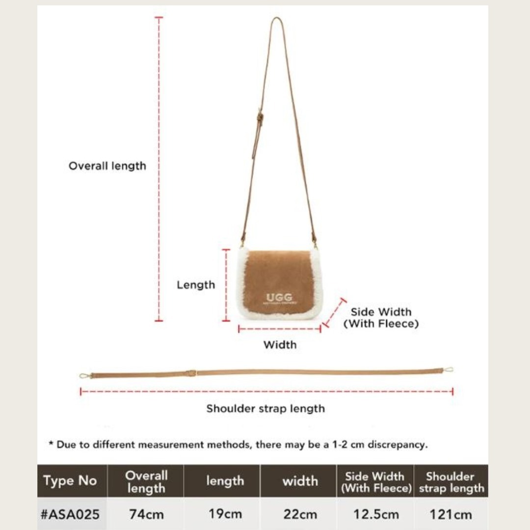 澳洲🇦🇺直送✈️ UGG女士蓬鬆羊毛可調式肩帶斜背包