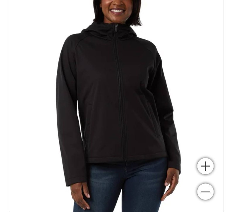 [USW] 32 DEGREE BLACK WOMEN'S SOFTSHELL JACKET, 1880045-BLACK (UZZ149)