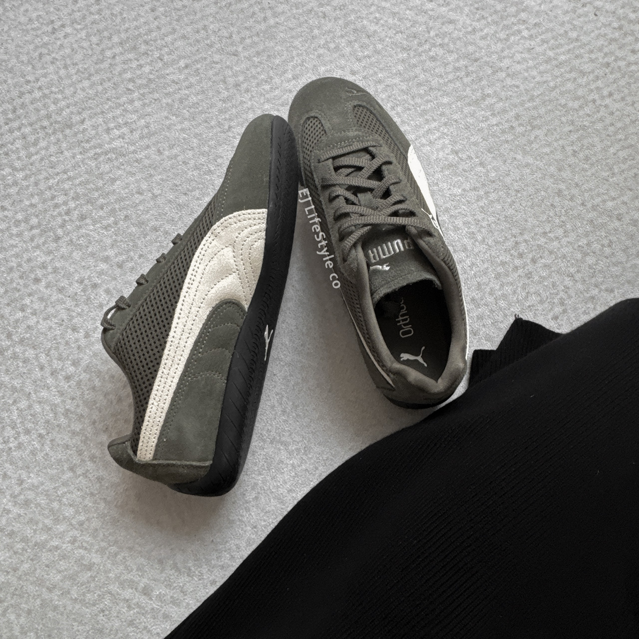 PUMA SPEEDCAT MESH 橄欖灰綠 奶油白 低飽和 復古 賽車鞋 男女鞋 404370-02 / 現+調