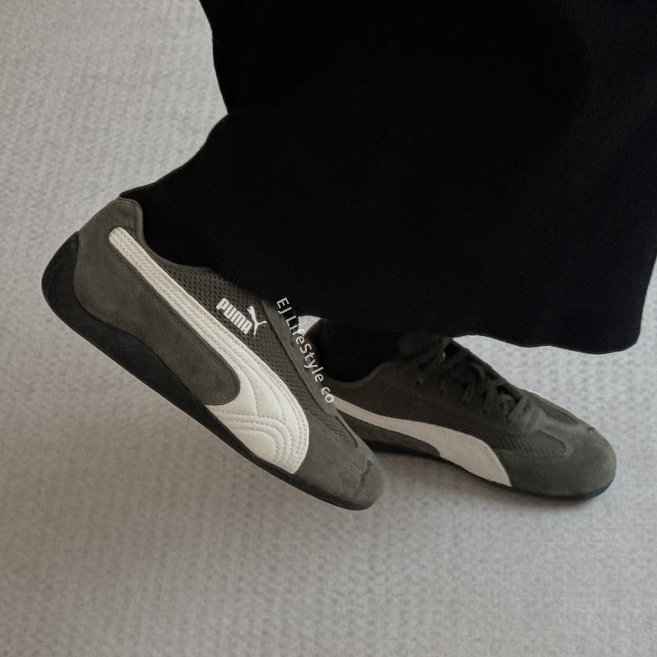 PUMA SPEEDCAT MESH 橄欖灰綠 奶油白 低飽和 復古 賽車鞋 男女鞋 404370-02 / 現+調