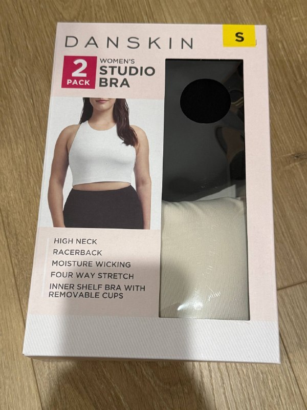 [USW] DAN SKIN BLACK SALT/MOONBEAN 2 PACK WOMEN'S STUDIO BRA, 1854110-BLACK SALT/MOONBEAN (UZZ153)