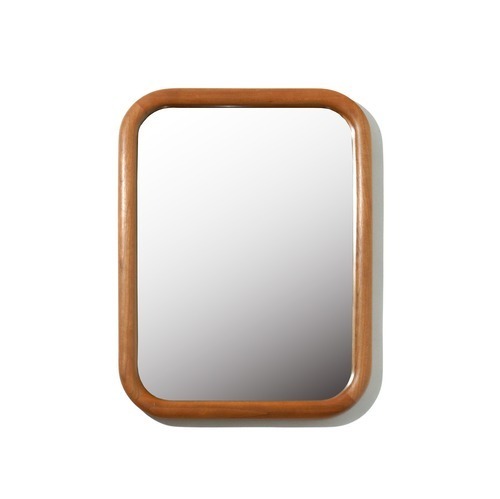 FRESH FEELING Wooden Round Mirror