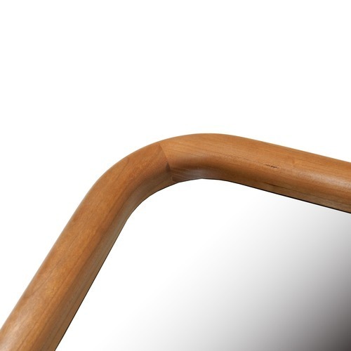 FRESH FEELING Wooden Round Mirror