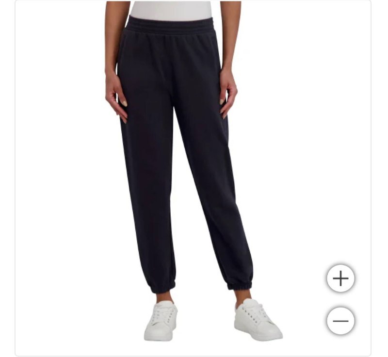 [USW] DKNY BLACK WOMEN'S SPORT FLEECE JOGGER, 1913227-BLACK (UZZ163)