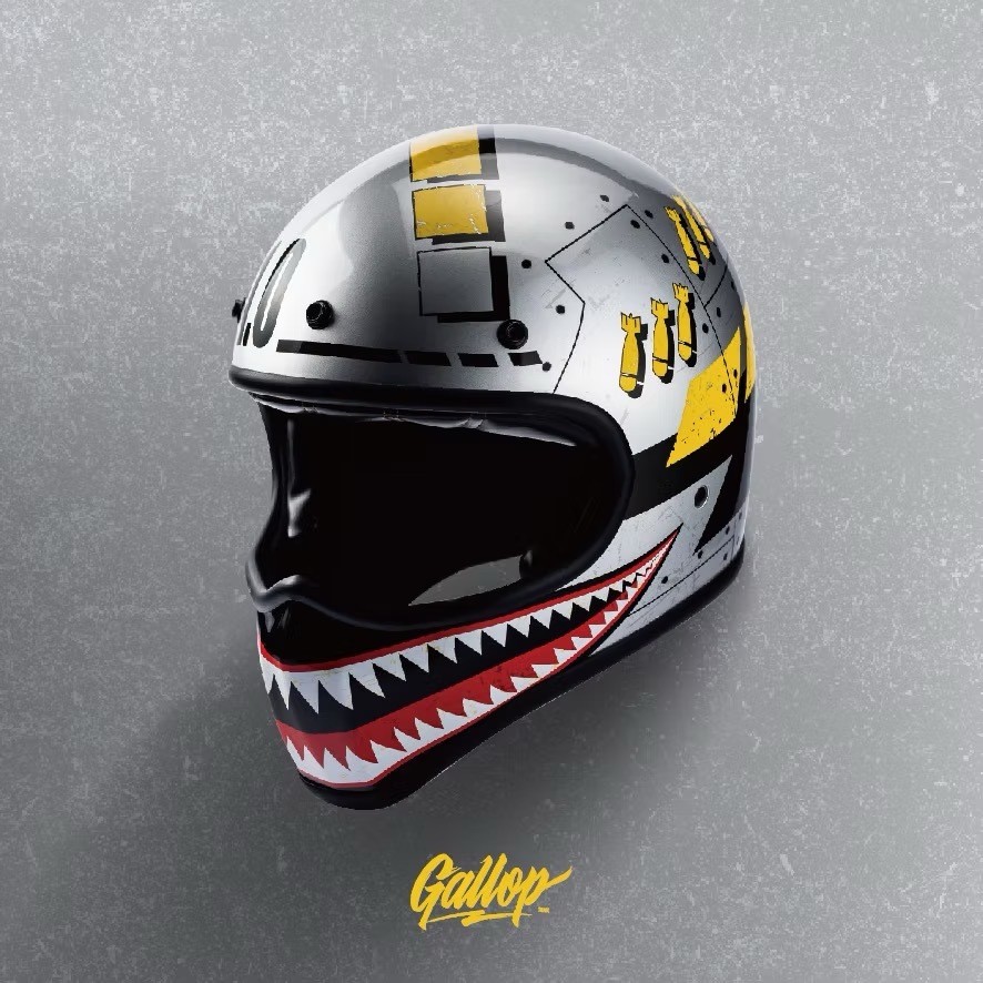 Gallop M1王牌 【電鍍銀】山車帽