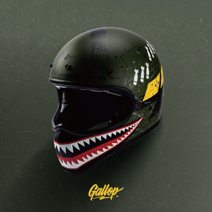 Gallop M1王牌 【消光軍綠色】山車帽