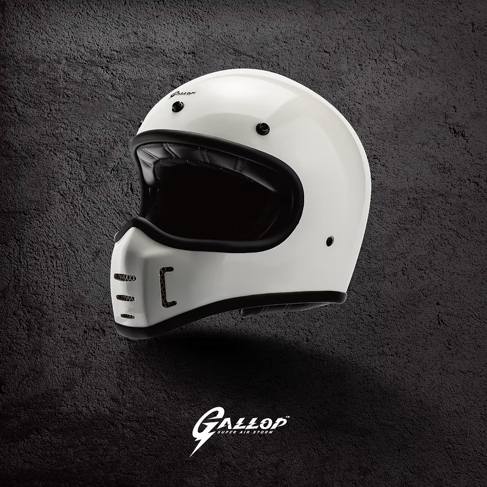 Gallop M1 素色【白色】山車帽