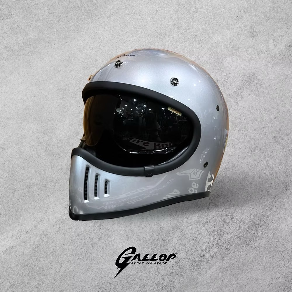 Gallop M2 素色【電鍍銀】山車帽