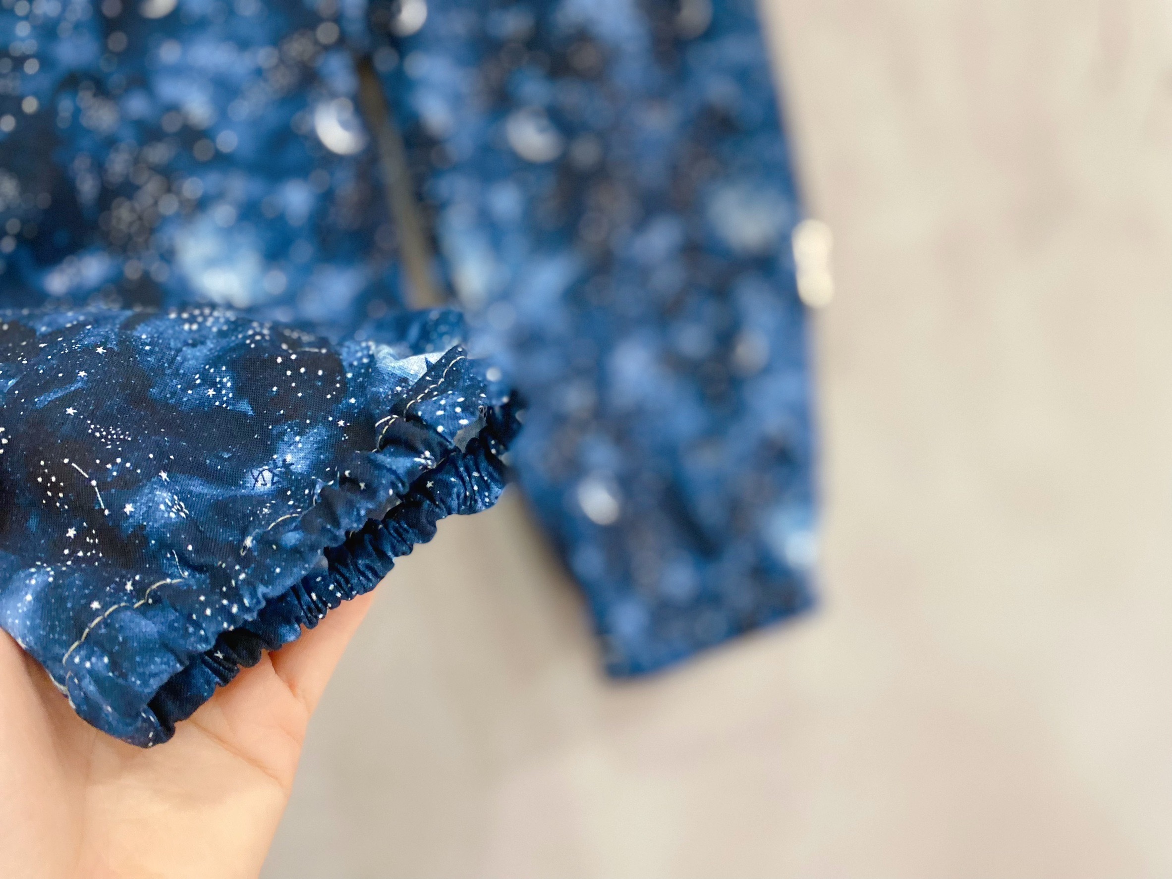 深藍靜謐星空 防蚊縮口褲（100）