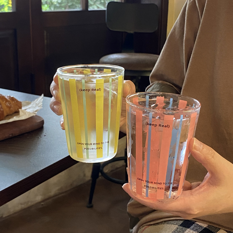 《6214》高級感撞色玻璃杯