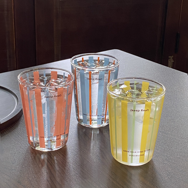 《6214》高級感撞色玻璃杯