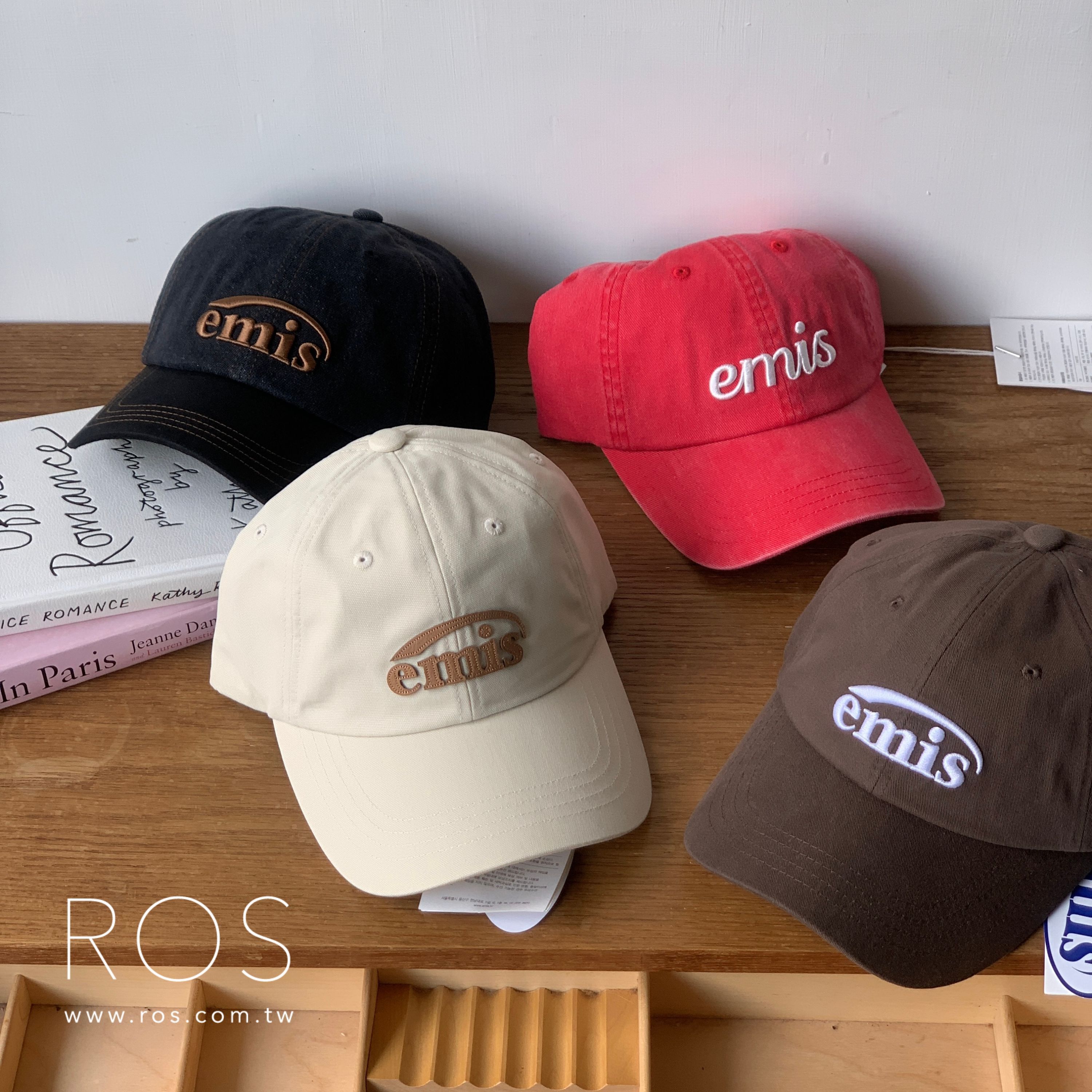 Emis 刺繡Logo棒球帽 (3colors)