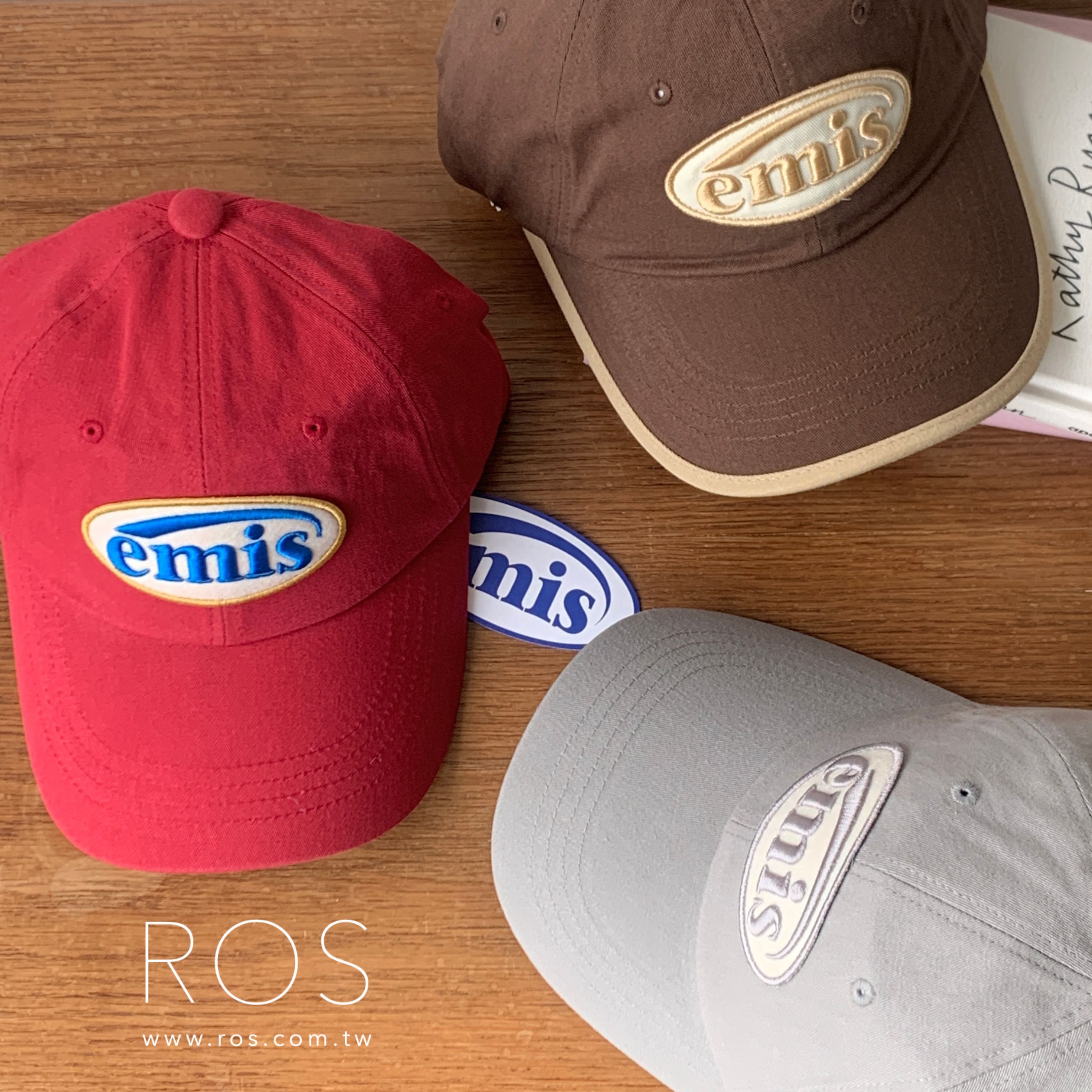 Emis 圓刺繡Logo棒球帽 (7colors)