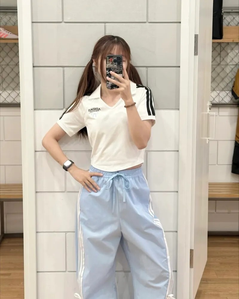 【617優惠】【現貨】 ADIDAS DANCE SS25 短版POLO衫 短袖上衣 白色 KE5799 L