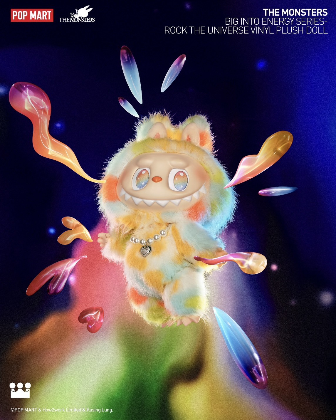 POPMART 泡泡瑪特Labubu 前方高能ROCK THE UNIVERSE 搪膠毛絨公仔