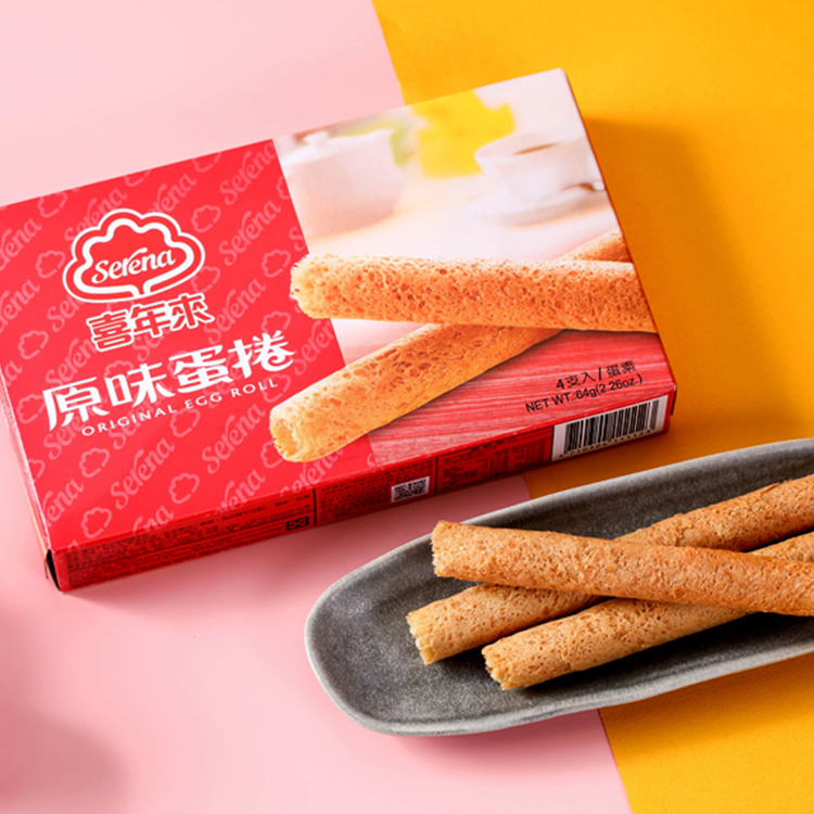 【喜年來】原味蛋捲 4入/盒