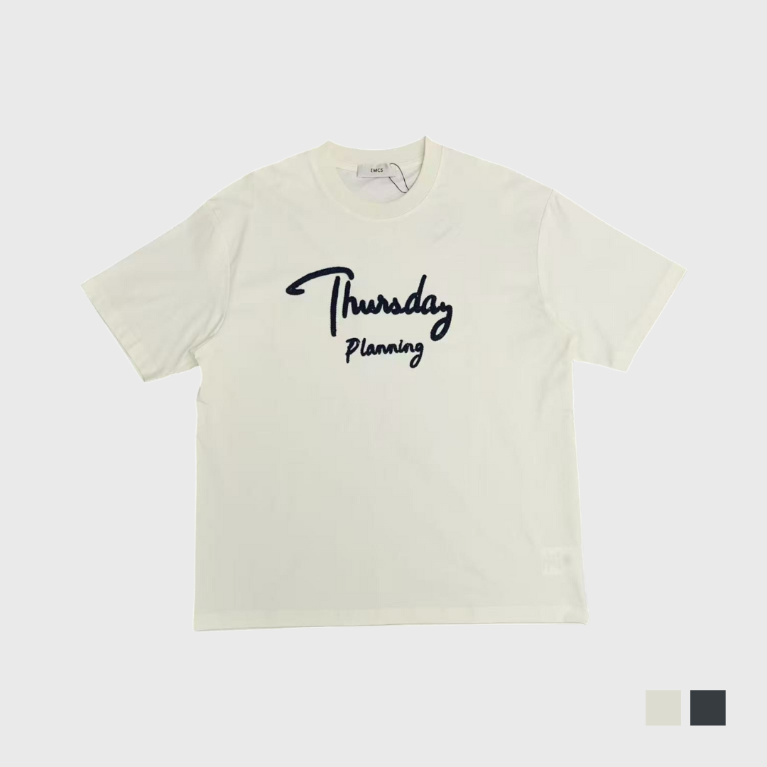 Thursday Planning刺繡短T
