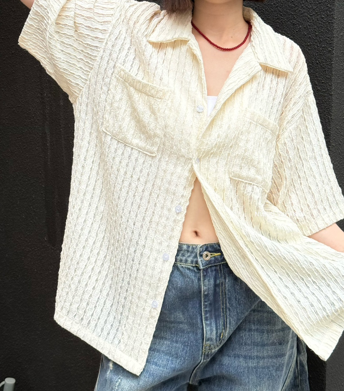 <勤美熱賣款🔥> 透視感 古巴襯衫