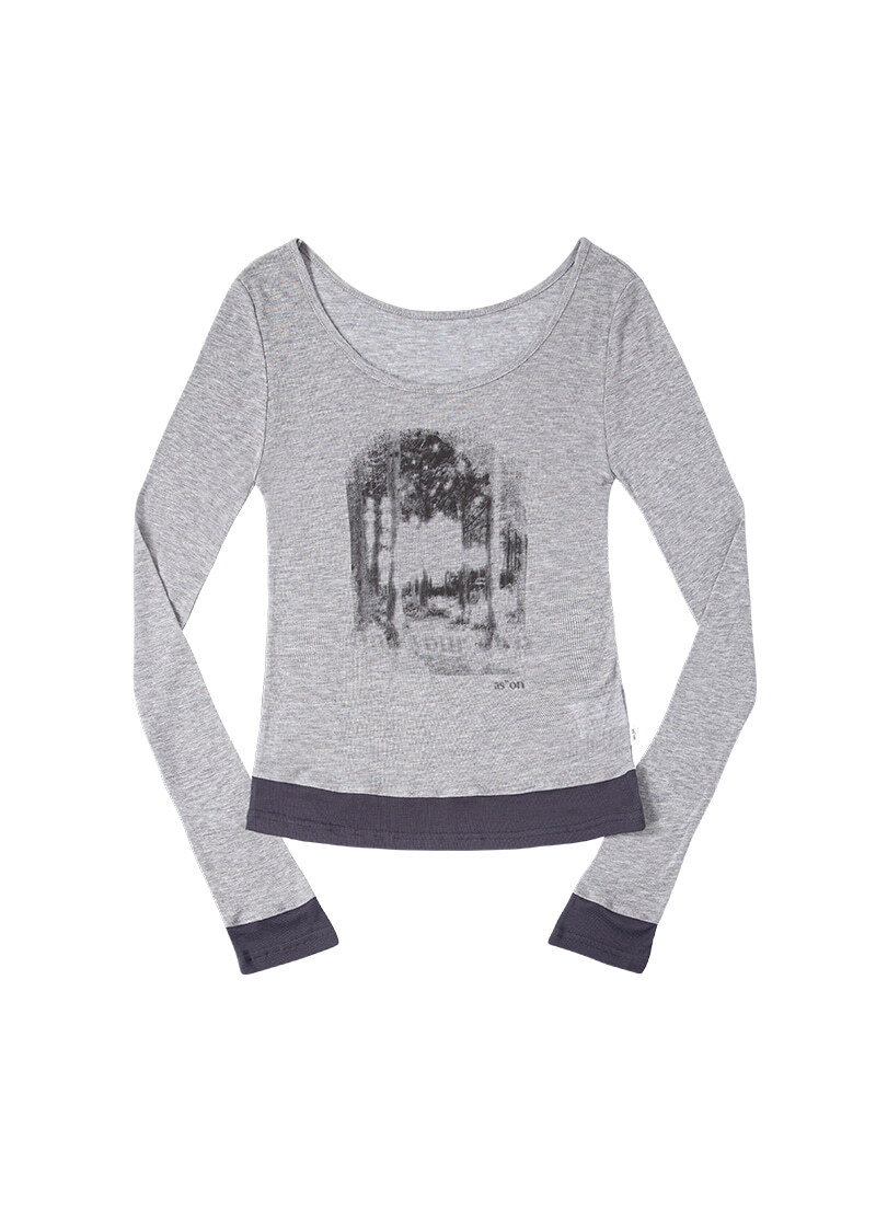 as"on - FOREST LAYERED T (GREY)