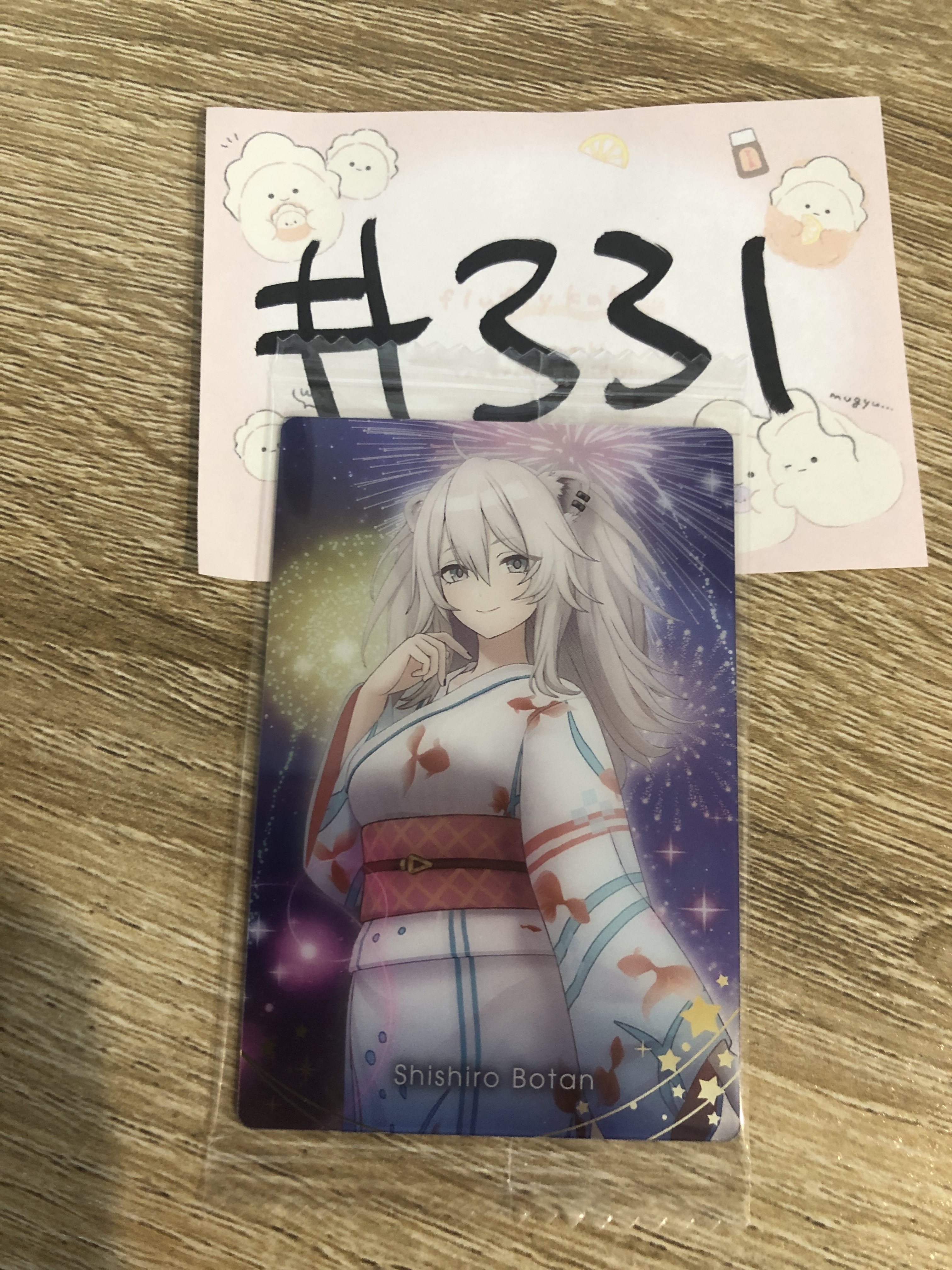 HOLOLIVE 獅白 小卡#331