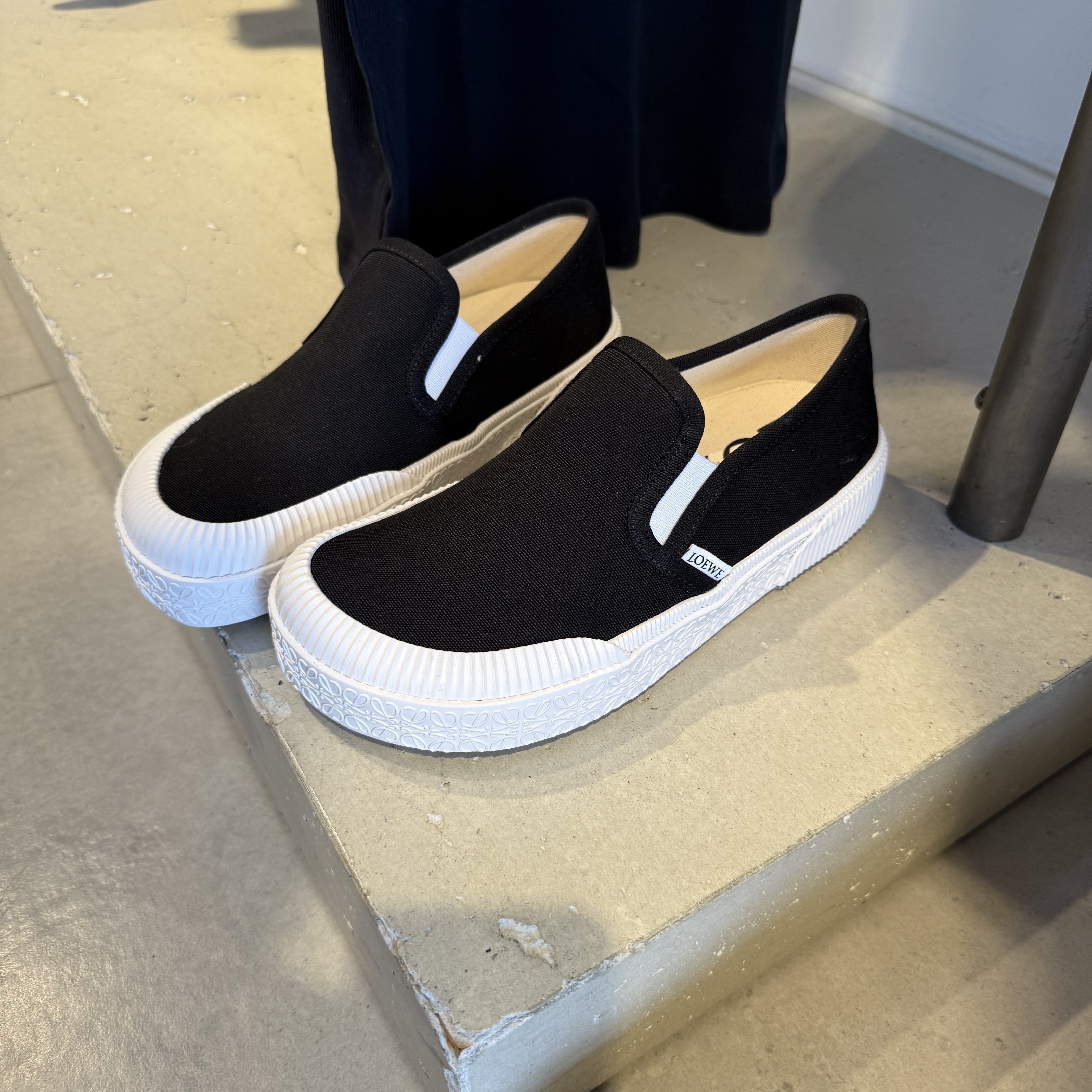 Loewe Terra Vluca Slip on Espadrilles Black