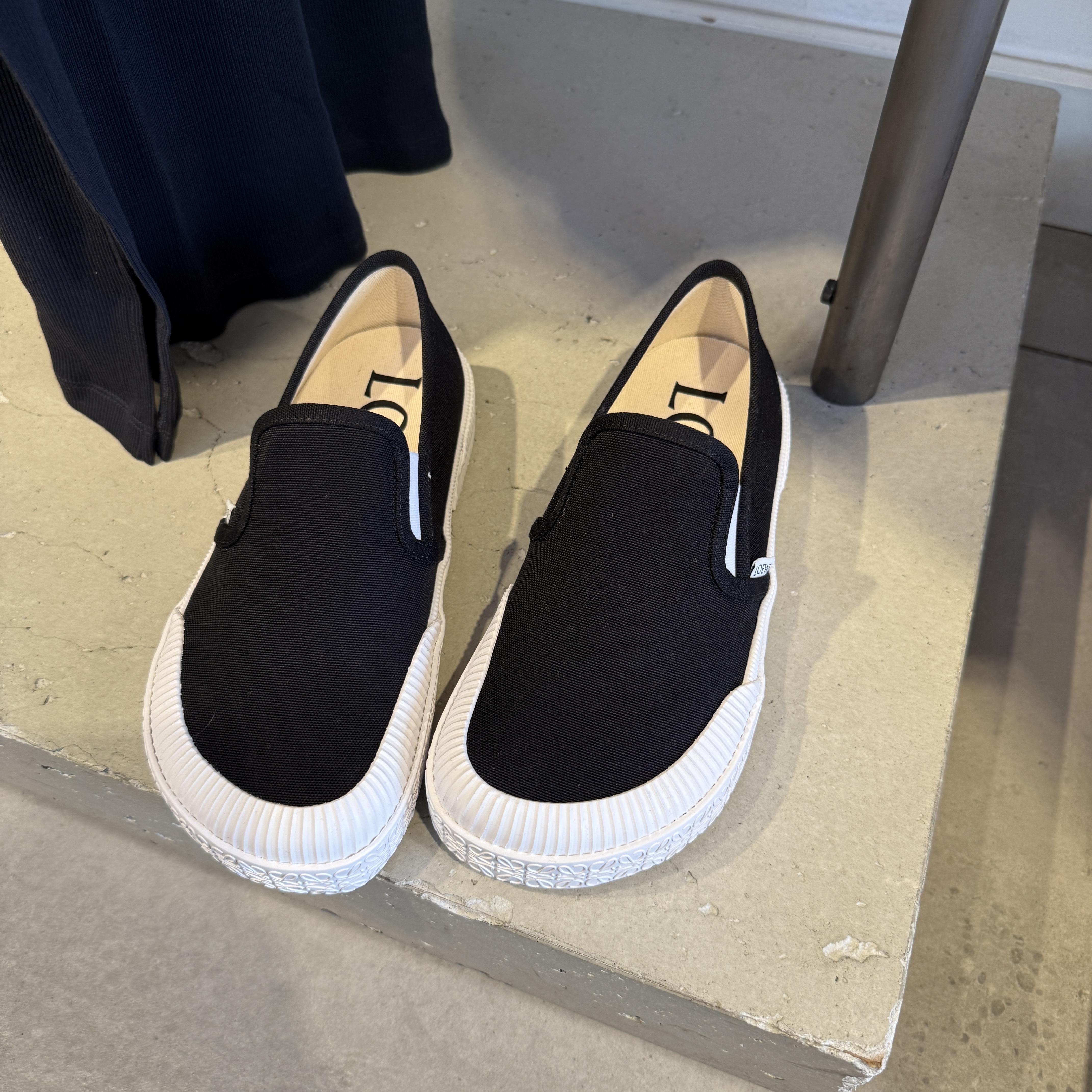 Loewe Terra Vluca Slip on Espadrilles Black