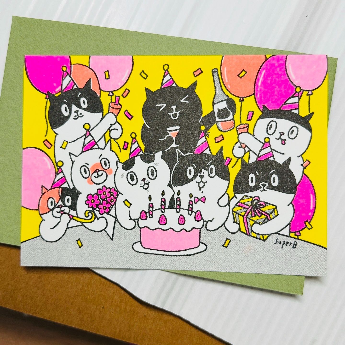 Happy Together 明信片附信封｜superB studio