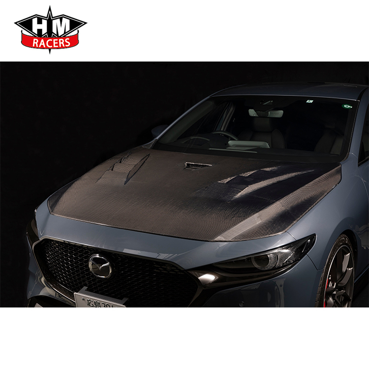 HM RACERS CARBON 引擎蓋 MAZDA3 BP 2019-