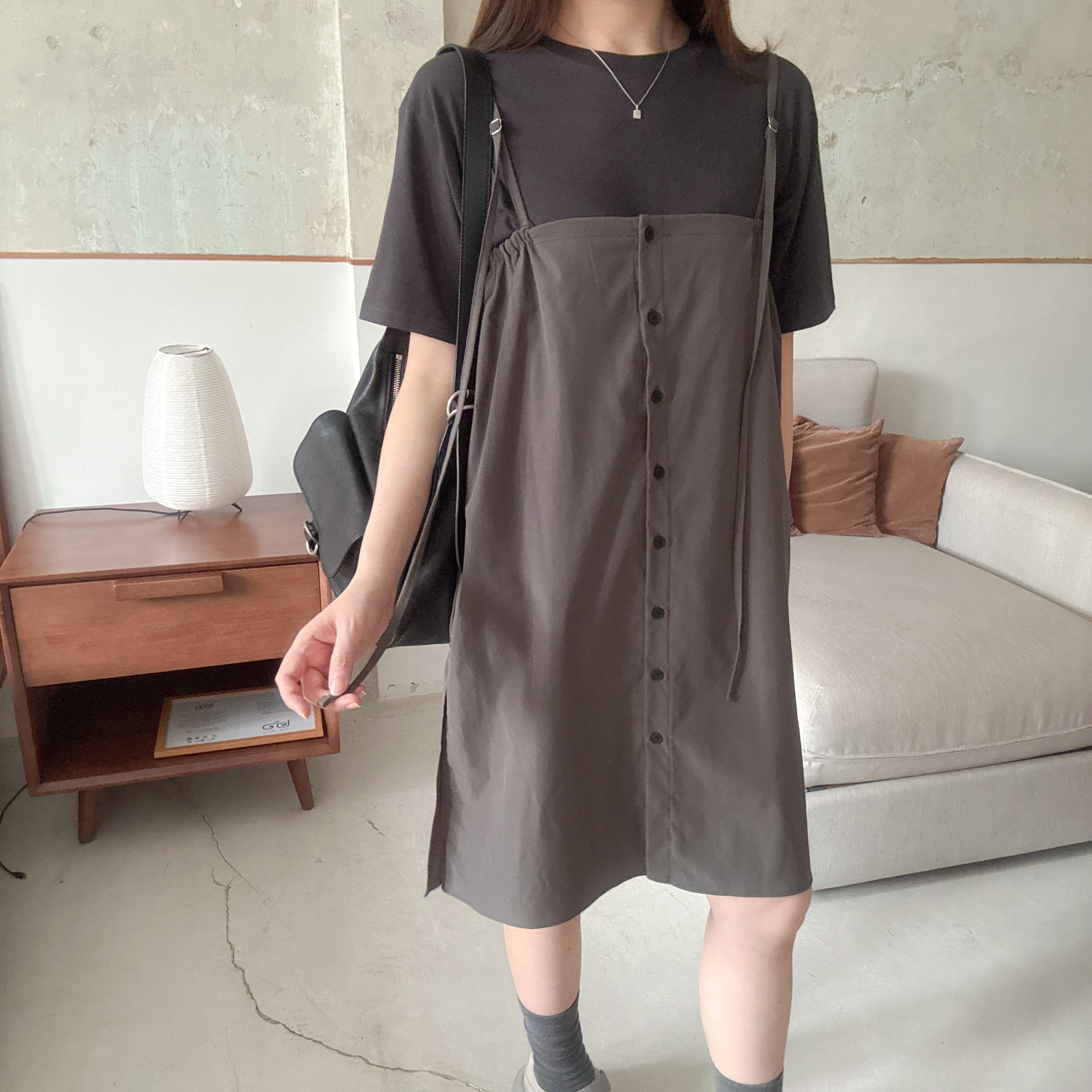 Multiple way設計吊帶裙