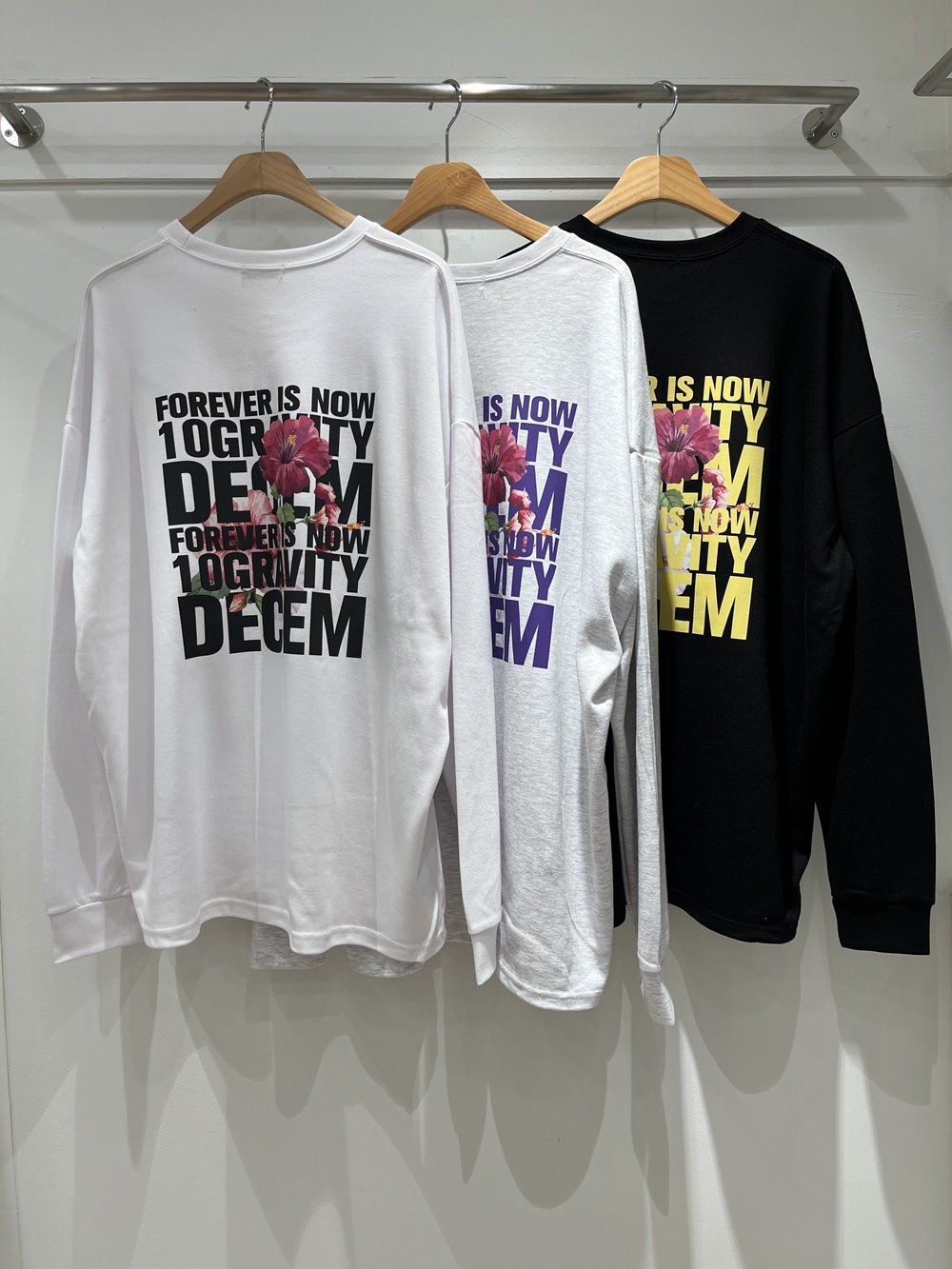 英文字圖案長袖衫 10.GVTY-0223T