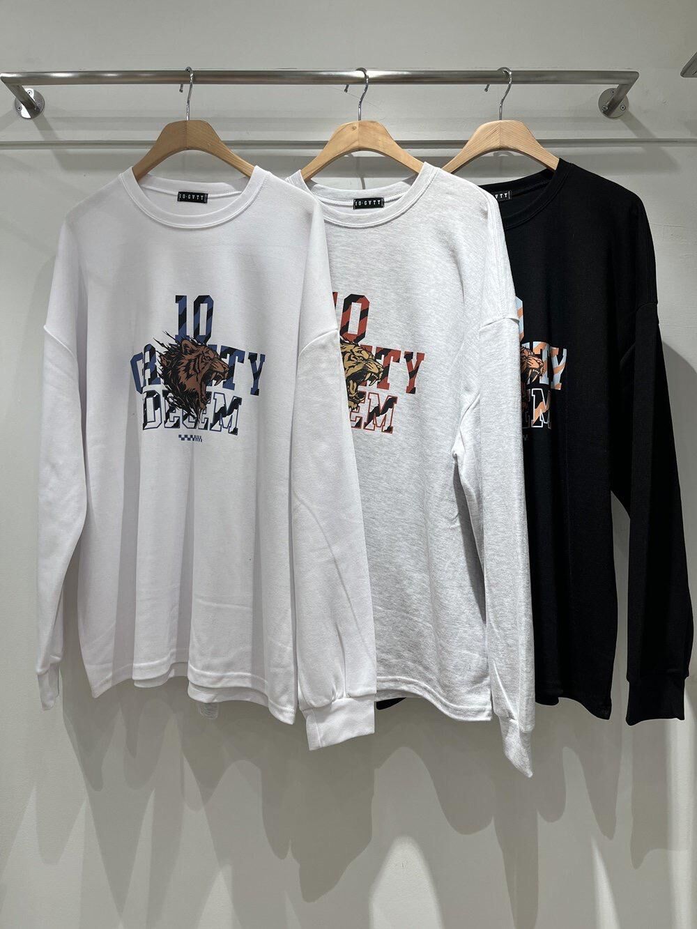 英文字圖案長袖衫 10.GVTY-0226T