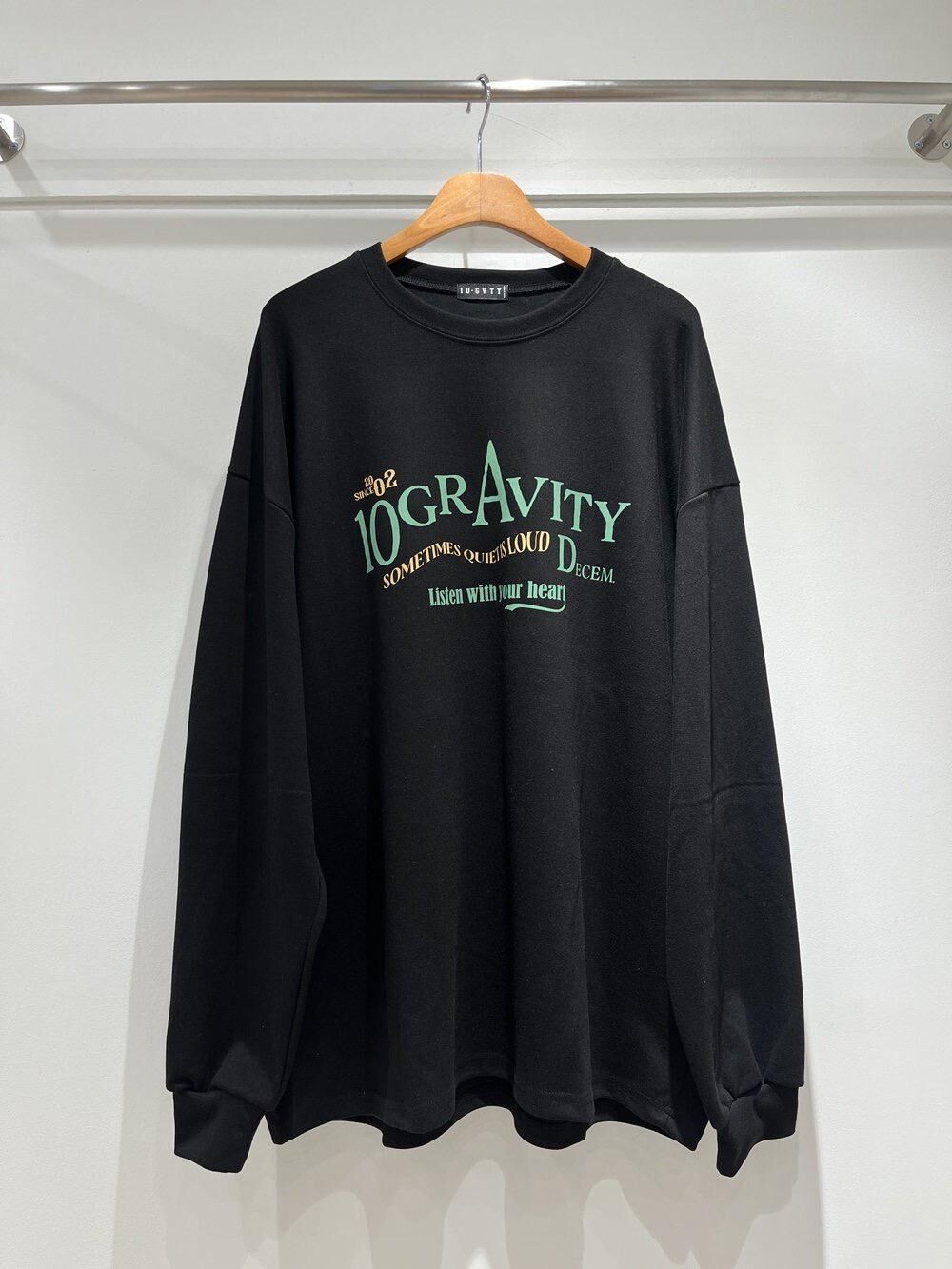 英文字長袖衫 10.GVTY-0227T