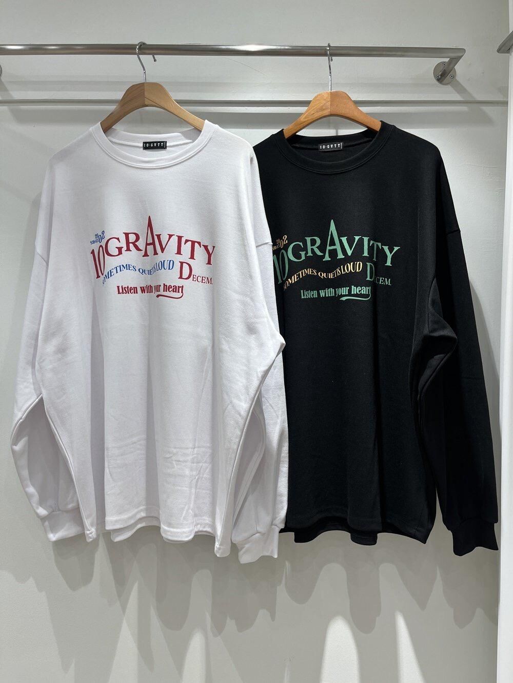 英文字長袖衫 10.GVTY-0227T