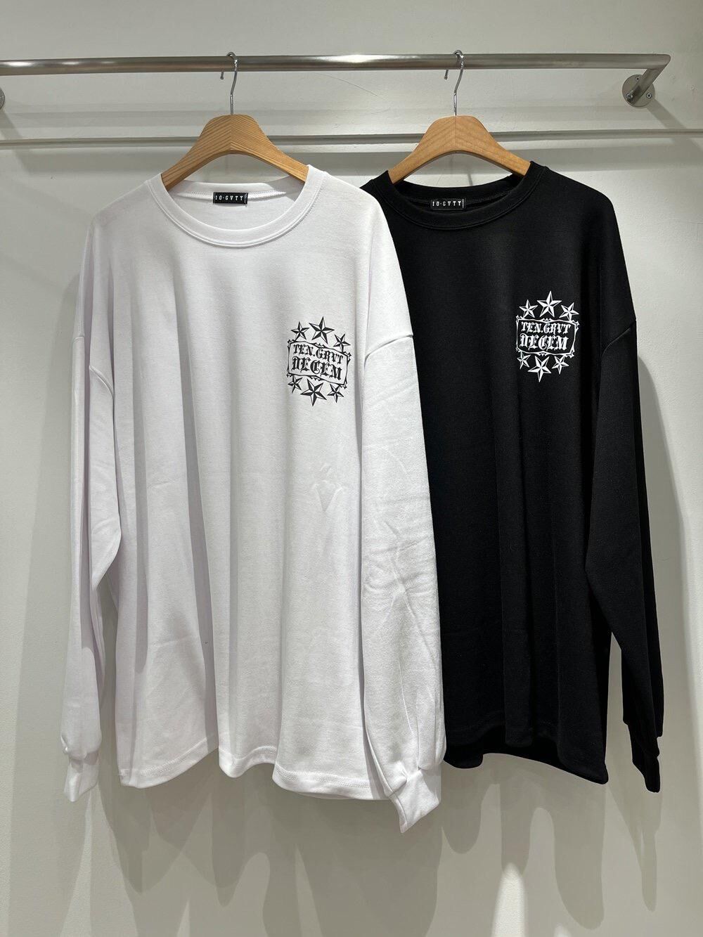 英文字圖案長袖衫 10.GVTY-0229T