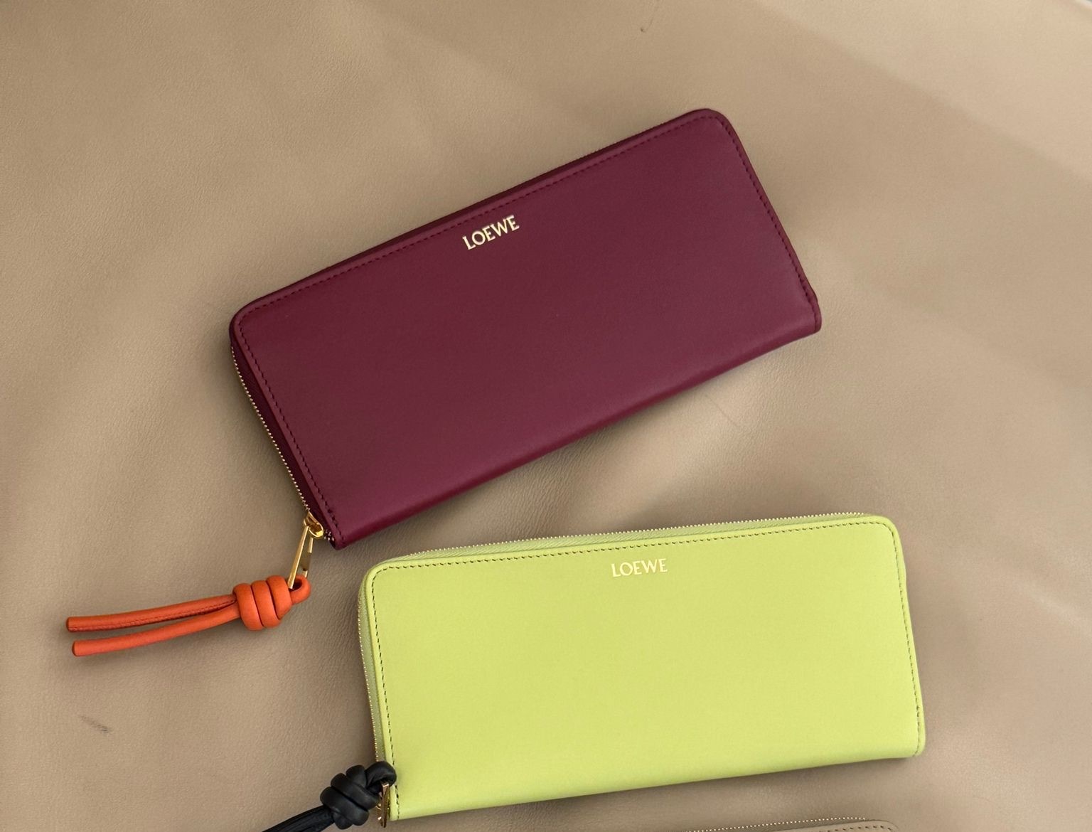 Loewe Knot Slim zip around wallet 2 colors