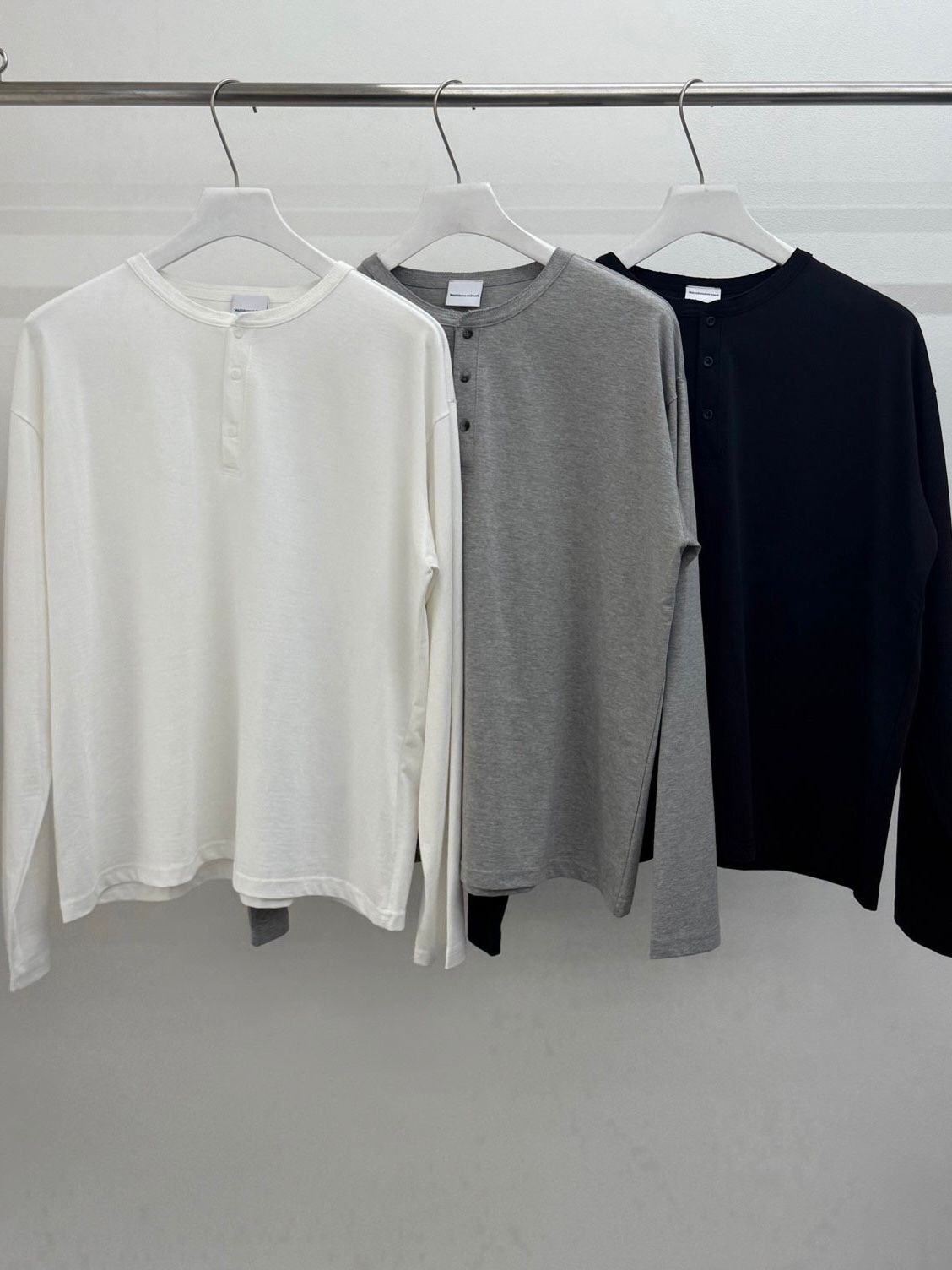 淨色半開胸長袖衫 WD-173T