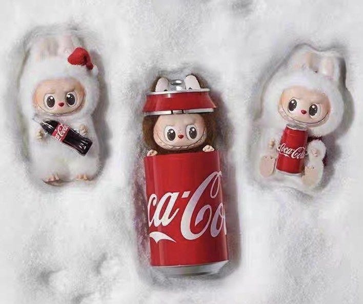 LABUBU 可樂系列 搪膠絨毛掛件 盲盒