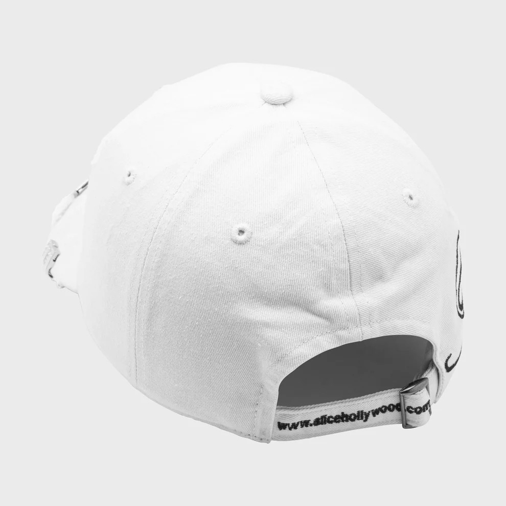 ALICE HOLLYWOOD ENTH SCRIPT CAP (WHITE)