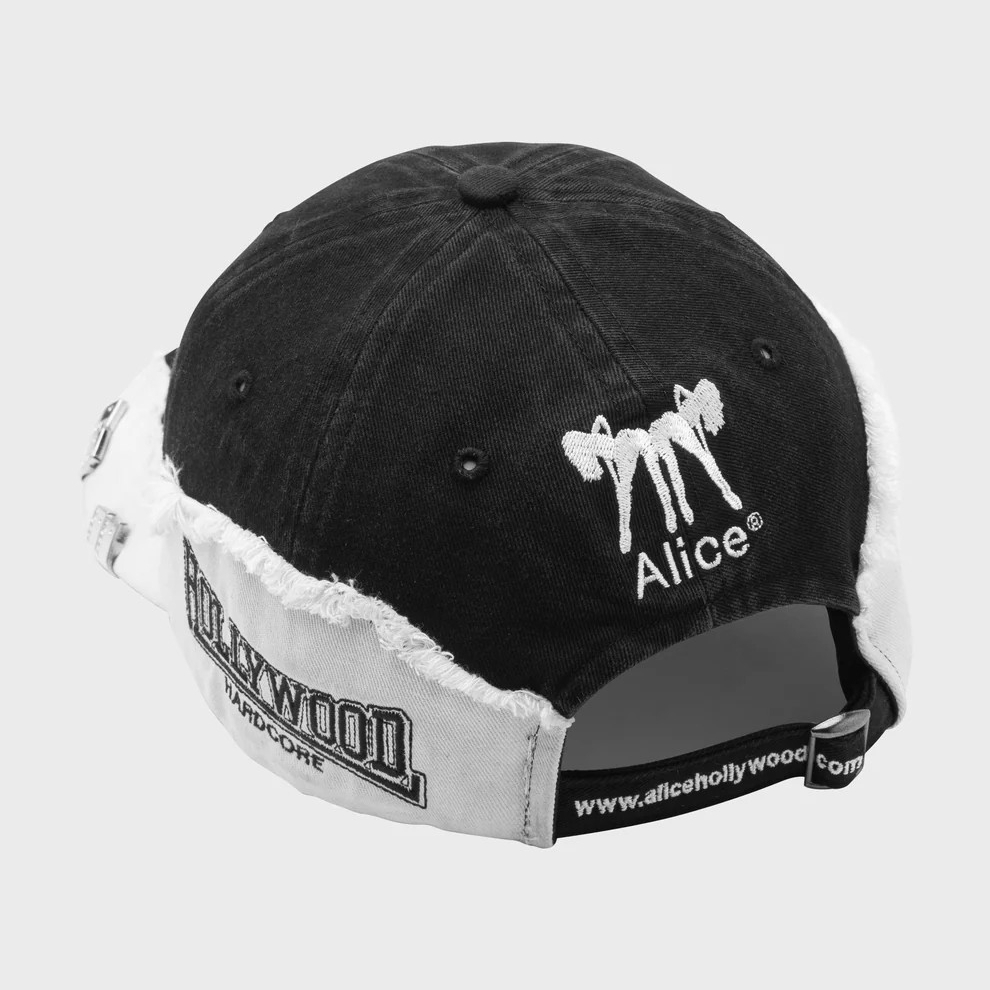 ALICE HOLLYWOOD GODSPEED CAP (BLACK/WHITE)