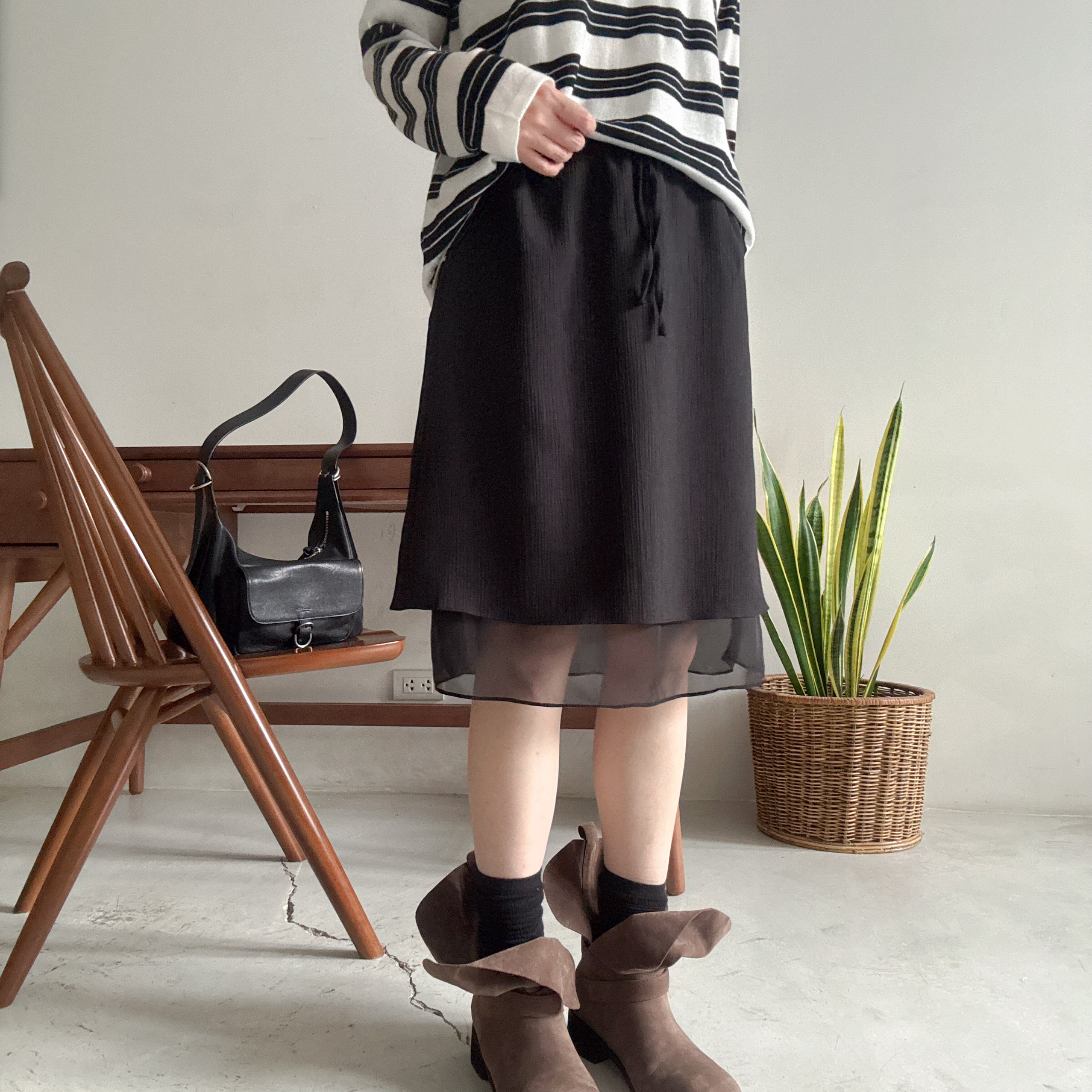 透視Layer中長裙