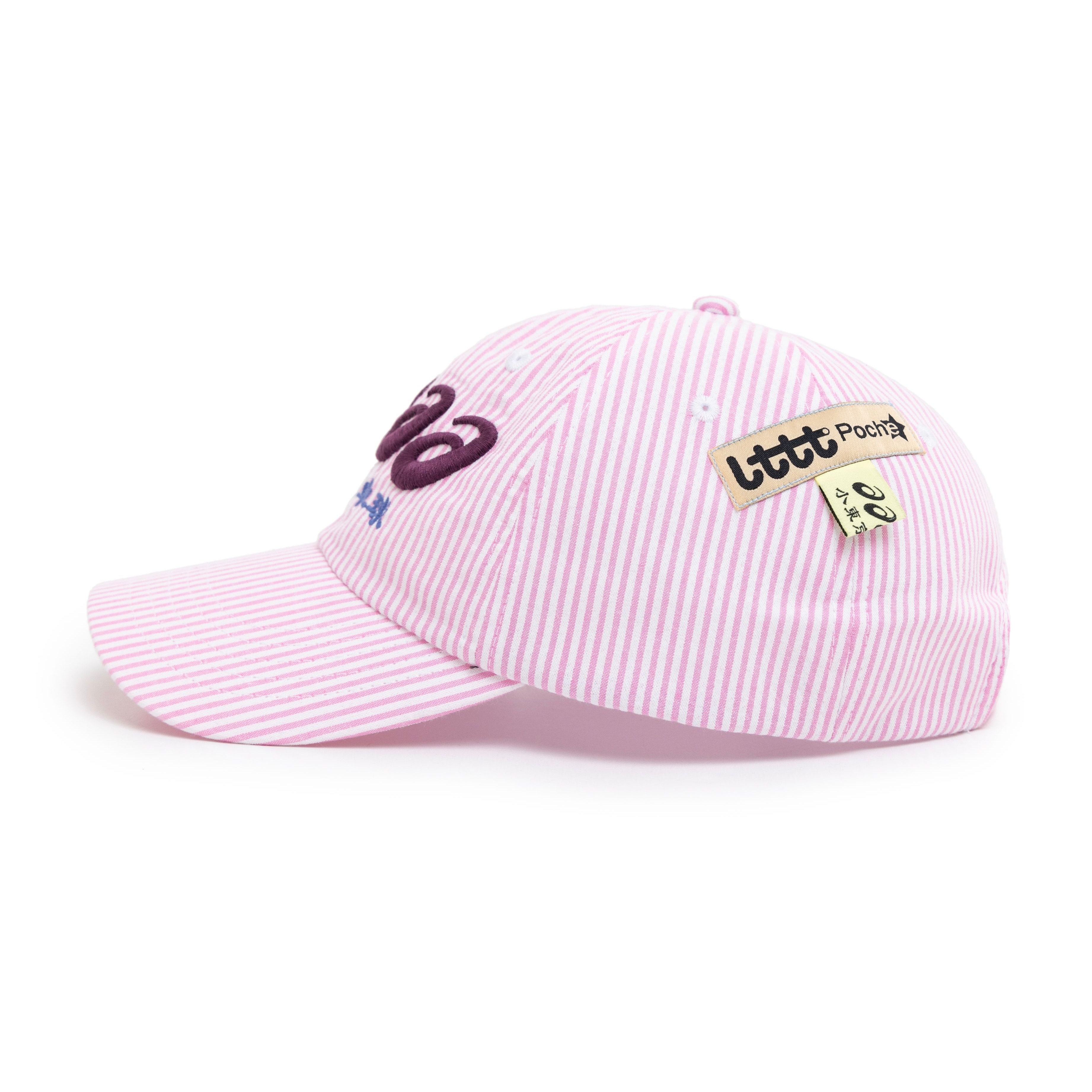 Little Tokyo Table Tennis LTTT x ASICS AAAA CAP PINK STRIPE 小東京桌球 卓球 老帽