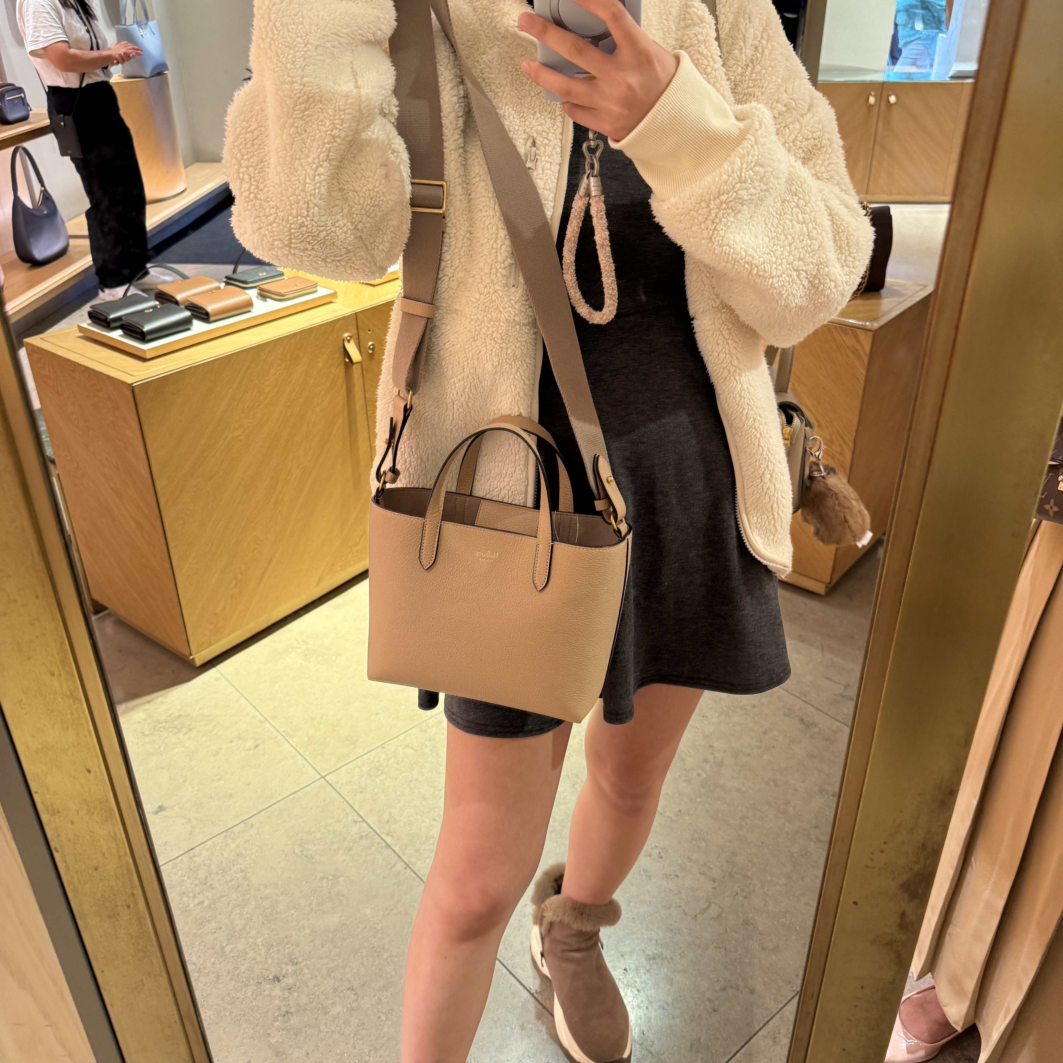 Mulberry small tote bag 2 colors midnight rosewater