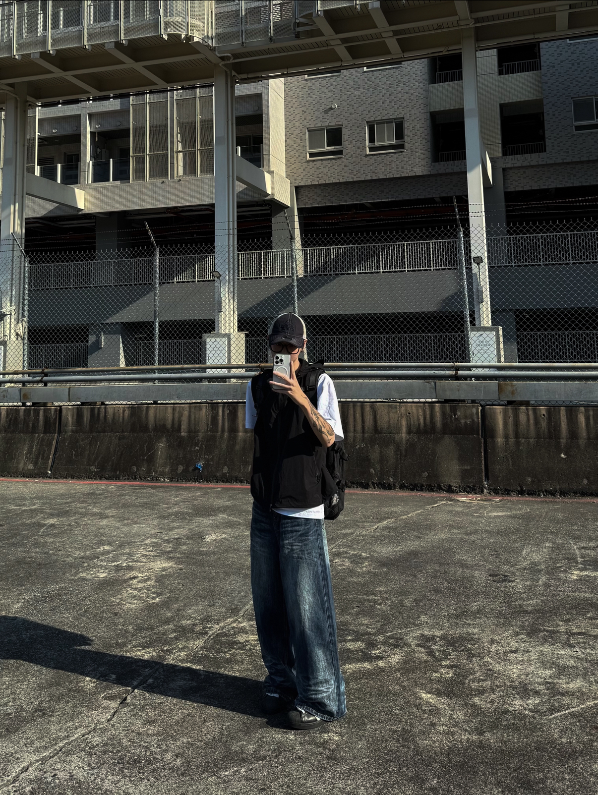 (部分現貨)復古深藍闊腿牛仔褲 老闆大推