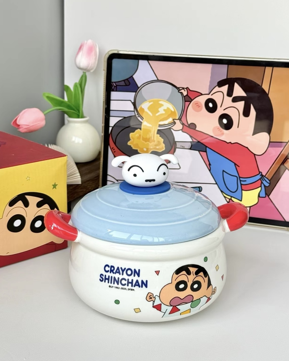 蠟筆小新 大容量 雙耳泡麵碗