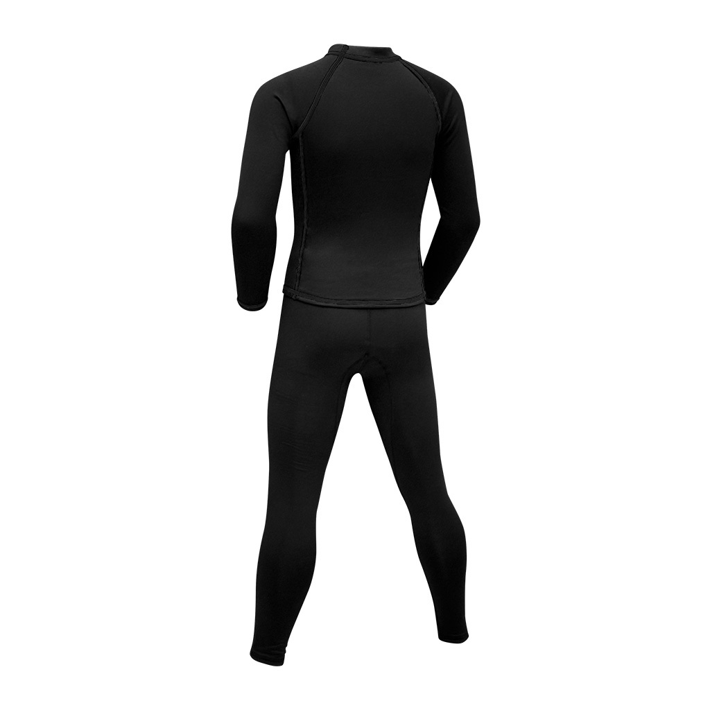 1mm 兒童短纖抓毛保暖套裝 - 黑