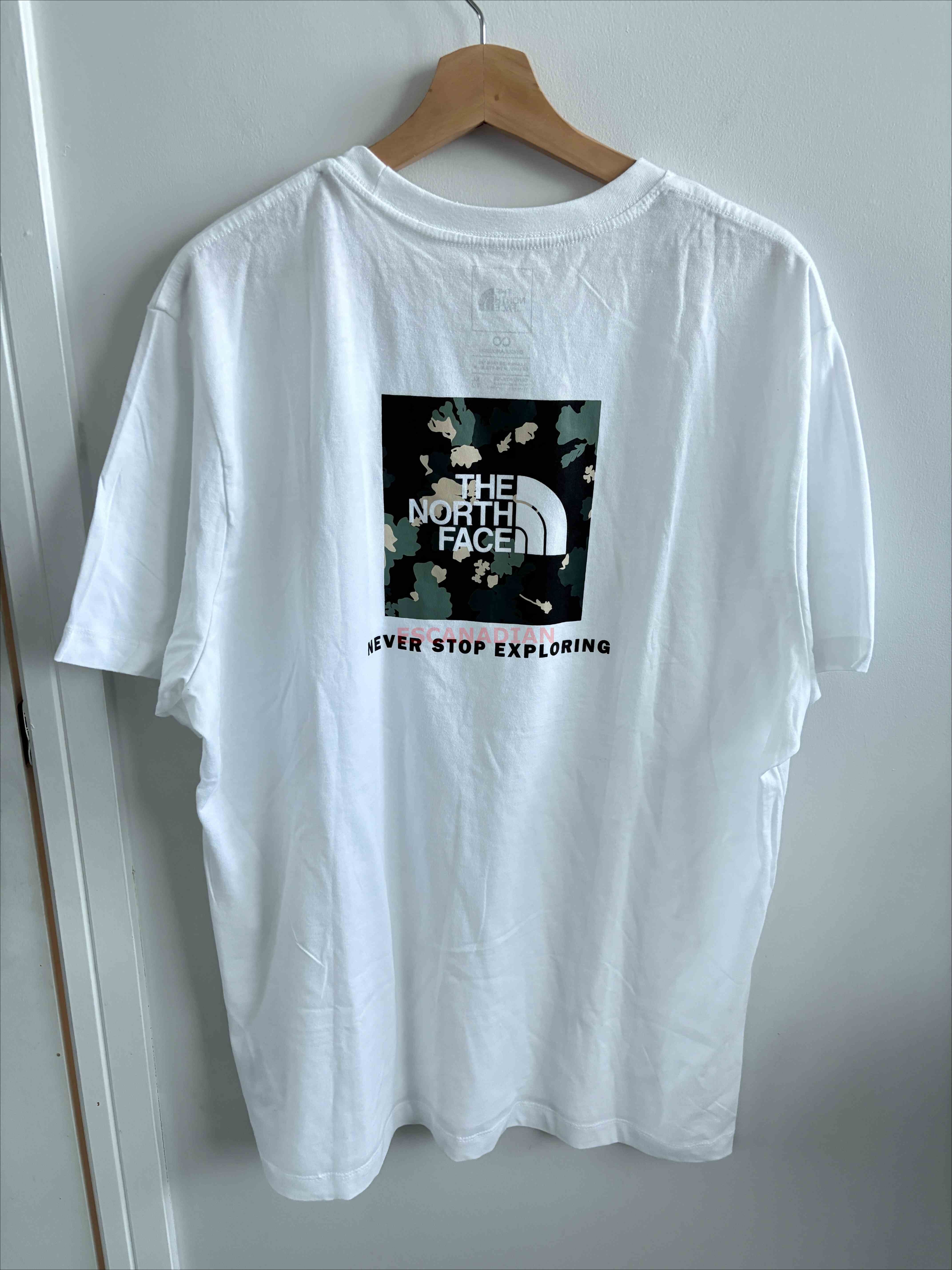 THE NORTH FACE 男大人 迷彩BOX 正反圖案 短TEE