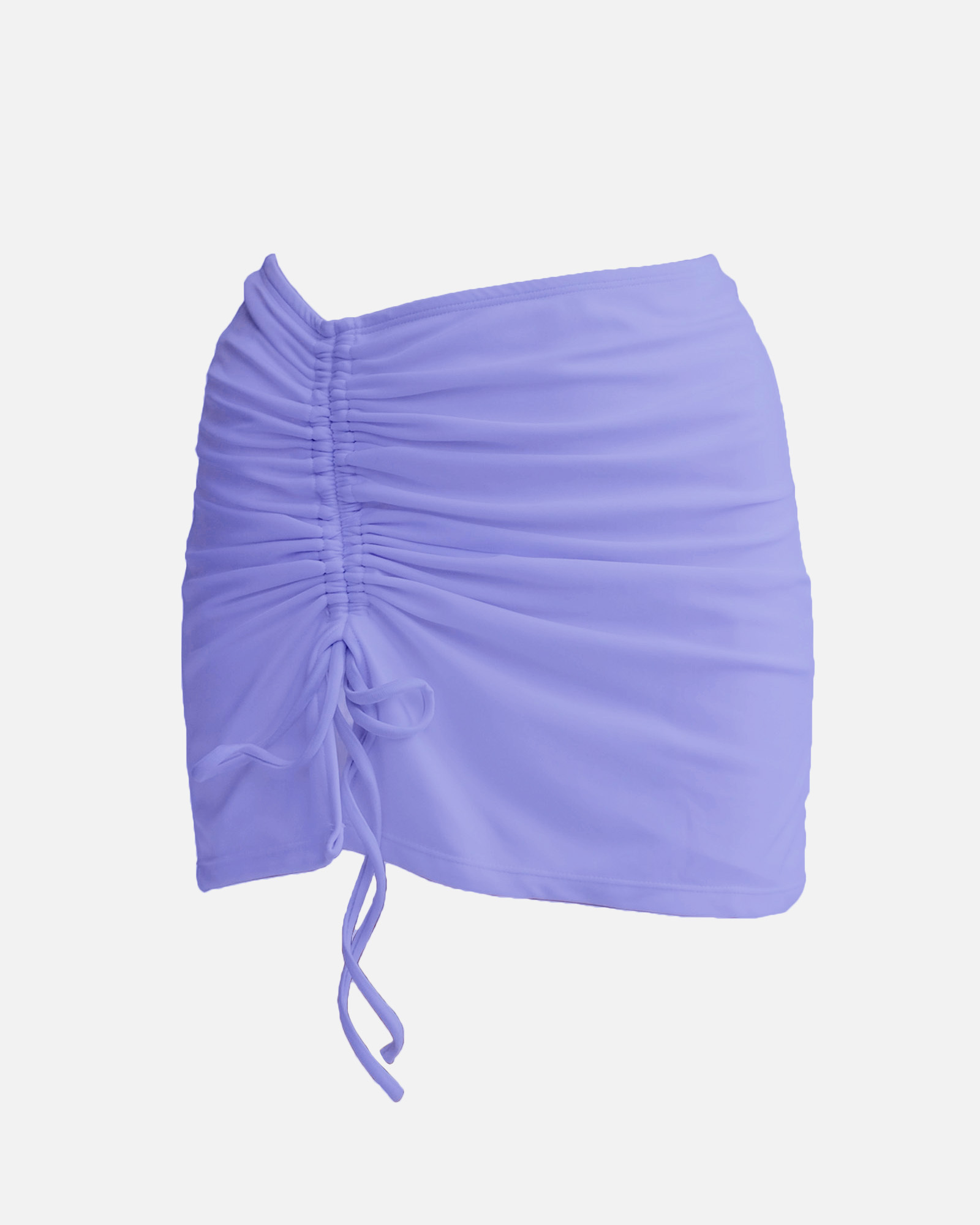 【羅紋優格紫】Aura 開衩抽繩外罩泳裙