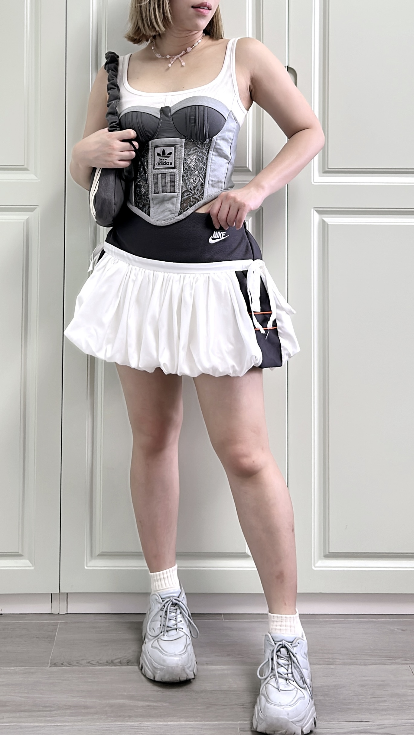 【現貨】泰國Remake Sporty 氣球裙褲 白色款