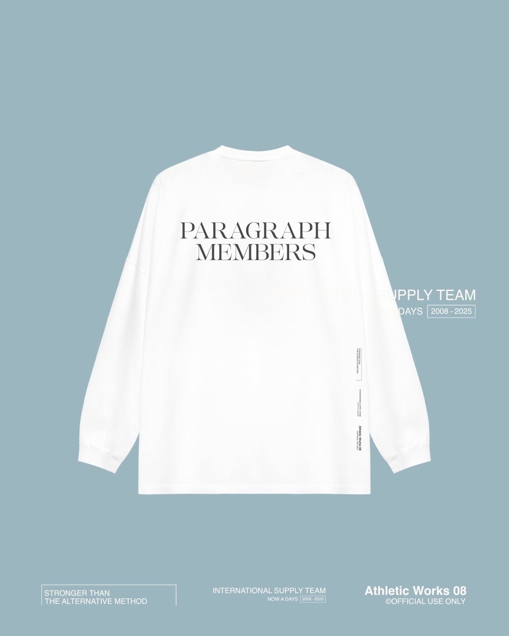 Paragraph 25FW 003 Members 文字 薄長袖